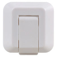 朝日電器 安全コンセントキャップ ロック式 4個入り 2P・接地2P 共通タイプ AN-L304(W) 1パック(4個入)（直送品）