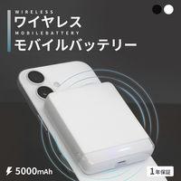 オウルテック 5000mAhPD20W USB-Cワイヤレス充電対応モバイルバッテリー OEC-LPB5023MG-BK 1個（直送品）