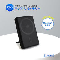 オウルテック 準固体電池5000mAhPD20WUSB-Cワイヤレスモバイルバッテリー OEC-LPB5025MG-WH 1個（直送品）