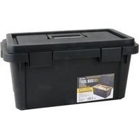 藤原産業 SK11 ツールボックス W490×D255×H238mm コの字型トレー付 FTBー490BK 1セット(2個)（直送品）
