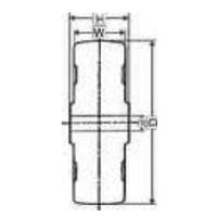 ナンシン ゴム車輪RLシリーズ125mm RLー125 1セット(30個)（直送品）