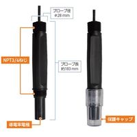 プロセス導電率計(電気伝導率計) HJーCT4ーEC(導電率電極ECPBー01長さ5m) パネル設置型 WEC-020-S1 1個（直送品）