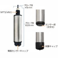 プロセス光学式溶存酸素計 HJーCT4ーDO (蛍光式溶存酸素センサ OXPBー60 長さ5m付) パネル設置型 WDO-006-S1 1個（直送品）