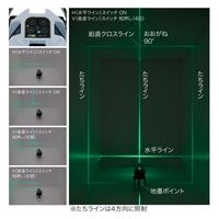 ジェフコム グリーンレーザーポイントライナーセット LBPー6GR2ーSET 1台（直送品）