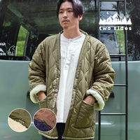 萩原 two sides インナーボアのリバーシブルはんてん フリー ブラウン 240629403 1枚（直送品）