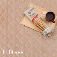 萩原 もちもち素材のキルトラグ フラン グリーン 240630210 1枚（直送品）