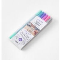 デザインフィル カラーペン スタンプ 6色入 リラックス 38082006 1個