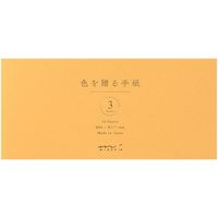 一筆箋 色を贈る 横書きタイプ 金 89515006 1セット（3冊） デザインフィル（直送品）
