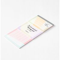 デザインフィル 一筆箋 3サイズ カラーブロック柄 89519006 1セット(3冊)