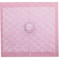 サンケーキコム 高知 和紙 和柄の袋 小梅 ピンク KJP-12 1セット(15枚:5枚×3)（直送品）