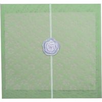 サンケーキコム 高知 和紙 和柄の袋 小梅 若緑 KJP-13 1セット(15枚:5枚×3)（直送品）