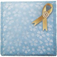 サンケーキコム 高知 和紙 和柄の袋 桜 水色 KJP-16 1セット(15枚:5枚×3)（直送品）