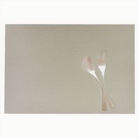 サンケーキコム 高知 和紙 テーブルマット しわしわ 生成 KJP-34 1セット(15枚:5枚×3)（直送品）