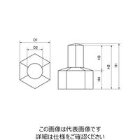 ファスニング J グレー ナットカバー(ROHS2対応 M4(7) K000C10N00400000T3 1箱(200個)（直送品）