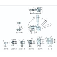 ナベヤ トグルダウンクランプ211 211ー3 211-3 1セット(3個)（直送品）