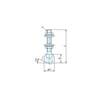 ナベヤ 角度調整クランピングボルト912 912ー5 912-5 1セット(6個)（直送品）