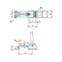 ナベヤ トグルフッククランプ362 362ー2 362-2 1セット(9個)（直送品）