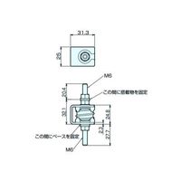 ナベヤ ハイブリッドビルトイン防振マウント(軽量型) BBU25ー500 1セット(4個)（直送品）