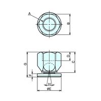 ナベヤ スイベルパッド SVP1025 1セット(9個)（直送品）