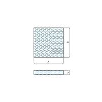 ナベヤ 防振プレート B6ー0100ー050 1セット(4枚)（直送品）