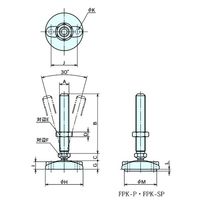 ナベヤ フットジャッキ FPK型 FPK16200ー80SP FPK16200-80SP 1セット(3本)（直送品）