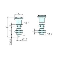 ナベヤ インデックスプランジャ PICー1012S PIC-1012S 1セット(2本)（直送品）