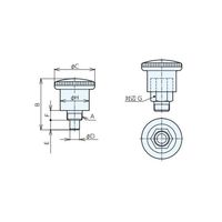 ナベヤ インデックスプランジャ PIMー6SH PIM-6SH 1セット(5本)（直送品）