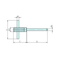 ナベヤ グリップ付ロケーティングピン LPG05035A 1セット(3個)（直送品）