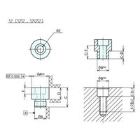 ナベヤ ロケートピン LCP04ー12X08 LCP04-12X08 1セット(3本)（直送品）