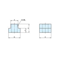 ナベヤ Tスロットナット(ネジ穴貫通タイプ) TNM1612K 1セット(19個)（直送品）