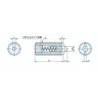 ナベヤ スプリングピンプランジャC型 PPCー16P PPC-16P 1セット(6本)（直送品）