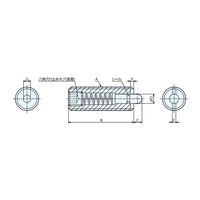 ナベヤ スプリングピンプランジャD型 PPDー12S PPD-12S 1セット(3本)（直送品）