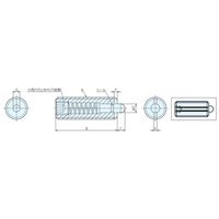 ナベヤ スプリングピンプランジャD型 PPDー12J 1セット(5本)（直送品）
