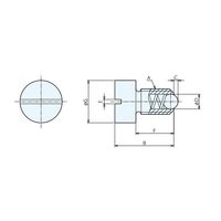 ナベヤ スプリングボールプランジャC型 PBCー10 PBC-10 1セット(7本)（直送品）