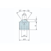 ナベヤ インサートノズルJJ型 JJ14ー1 JJ14-1 1セット(4個)（直送品）