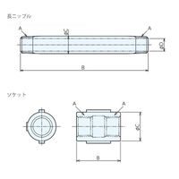 ナベヤ インサートノズル(ニップルソケットセット) NS2200S 1セット(8個)（直送品）