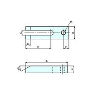 ナベヤ ねじ穴付Uクランプ UCM0202 1セット(2個)（直送品）