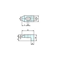 ナベヤ レッグクランプ LCMC122 1セット(2個)（直送品）