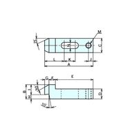 ナベヤ ネジ穴付ゼットクランプ SCGM182 1セット(2個)（直送品）