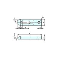 ナベヤ ねじ穴付ストラップクランプ SCM0301 1セット(2個)（直送品）