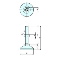 ナベヤ フットジャッキ FJC型 FJC20150 1セット(11本)（直送品）