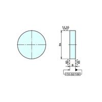 ナベヤ ラウンドプレート 613ー02M 1セット(2台)（直送品）