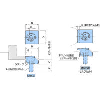イマオコーポレーション MBSC・MBSSC スロットクランプ MBSC025C 1セット(2個)（直送品）