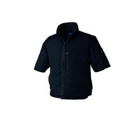 空調服(R)制電半袖ブルゾン(横ファン)/ブラック/L+ 空調服(R) スターターキット KU92622/BLACK/L +SKNA301（直送品）