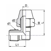 アソー ACE Fittings(エースフィティング)フレアー式継手 フレアーエルボ FL FL-1405 1個 69-7849-49（直送品）