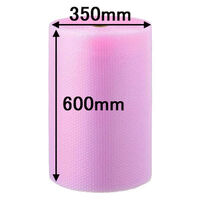 エアークッション非帯電性タイプ プチプチ 幅600mm×42m巻 ピンク P-d37L 1巻 川上産業（わけあり品）