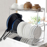 アーネスト 水切りラック デラックス 2段 1個（わけあり品）