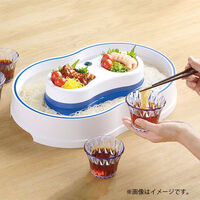 ベストコ リバティーコーポレーション ウォータースピン 回転そうめん 2~4人用 ホワイト LD-282 1個（わけあり品）