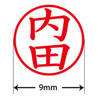 認印 プラス ネームキューブ 内田 ブルー 浸透印 61235 1個（直送品）