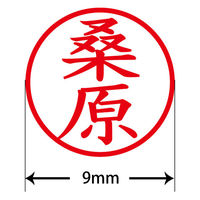 認印 プラス ネームキューブ 桑原 ブルー 浸透印 61377 1個（直送品）
